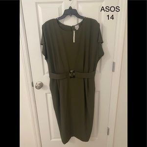 ASOS dress, olive green